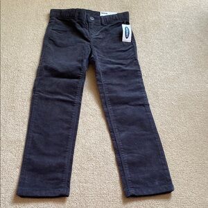 Kids Dark Grey Corduroy Pants